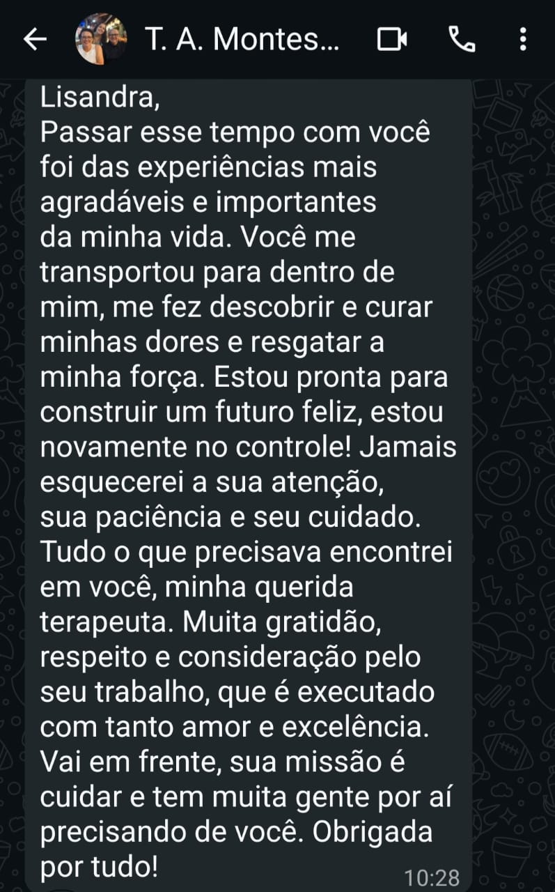Captura completa do depoimento de T. A. Montes.